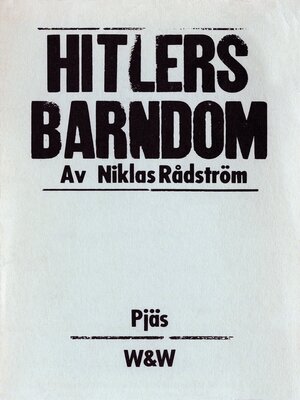 cover image of Hitlers barndom